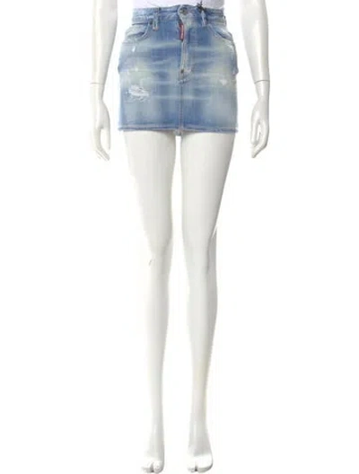 Pre-owned Dsquared2 Mini Skirt W/ Tags In White