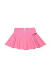 Dsquared2 Mini Skirt With Printed Logo In Pink