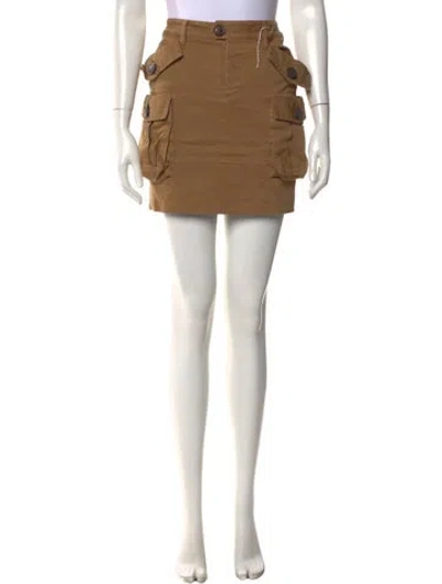 Pre-owned Dsquared2 Mini Skirt In Yellow