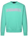 Dsquared2 Logo Cool Fit Cotton Crew Sweatshirt In Green