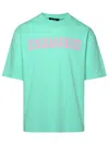 Dsquared2 Loose Fit Green T-shirt In Green