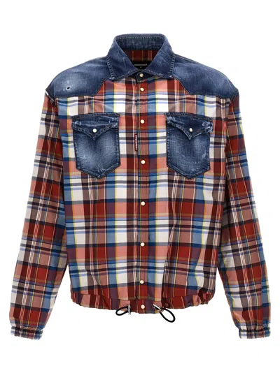Dsquared2 Mixed Drawstring Shirt In Default Title
