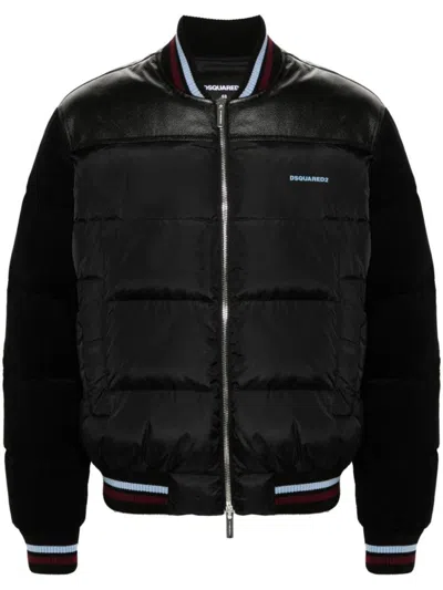 DSQUARED2 MIXED PUFFER BOMBER