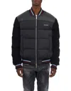 DSQUARED2 MIXED PUFFER BOMBER JACKET