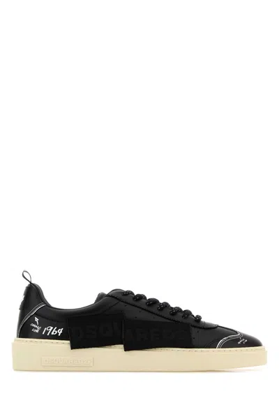 Dsquared2 Mixed-media Lace-up Sneaker In Multi
