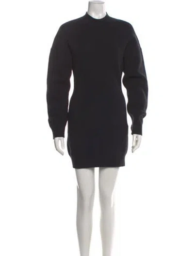 Pre-owned Dsquared2 Mock Neck Mini Dress W/ Tags In Black