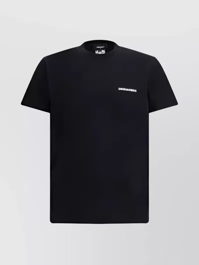 Dsquared2 Modern Monogram Graphic Print T-shirt In Black