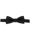 Dsquared2 Ribbed Pre-tied Bow Ties With Adjustable Strap In Black