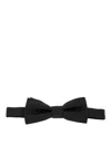 Dsquared2 Ribbed Pre-tied Bow Ties With Adjustable Strap In Black