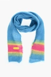 Dsquared2 Mohair Blend Scarf With Contrasting Detail