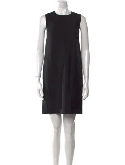 Pre-owned Dsquared2 Mohair Mini Dress In Black
