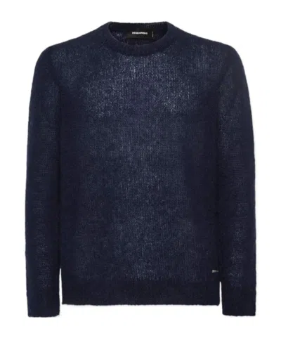 DSQUARED2 DSQUARED2 LOGO PLAQUE KNITTED JUMPER