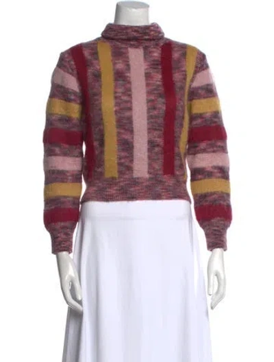 Pre-owned Dsquared2 Mohair Striped Sweater W/ Tags In Pink