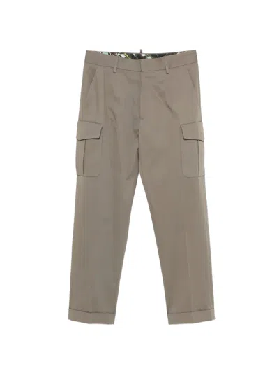 Dsquared2 Monkey Business Belt-loops Cargo Pants In Green