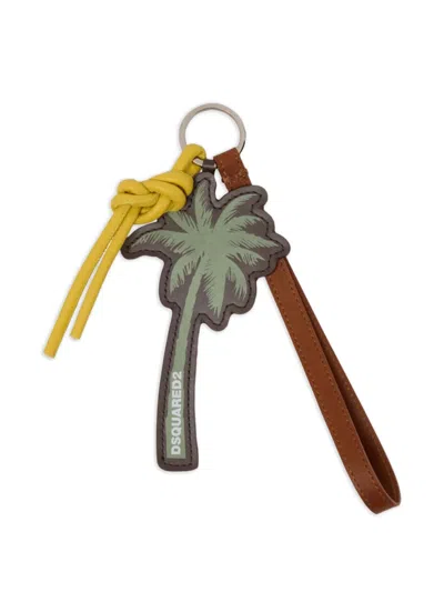 Dsquared2 Monkey Business Keyring In Brown