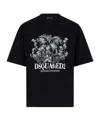 Dsquared2 Monkey Business Loose Fit T-shirt In Black