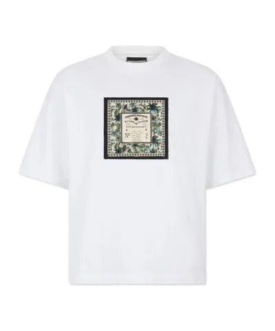 Dsquared2 Monkey Business Loose Fit T-shirt In White