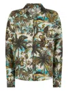 Dsquared2 Monkey-printed Shirt In Green