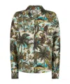 Dsquared2 Monkeyprintnotchcollarshirt In Green