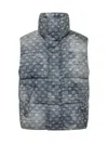 Dsquared2 Monogram Down Vest In Light Blue