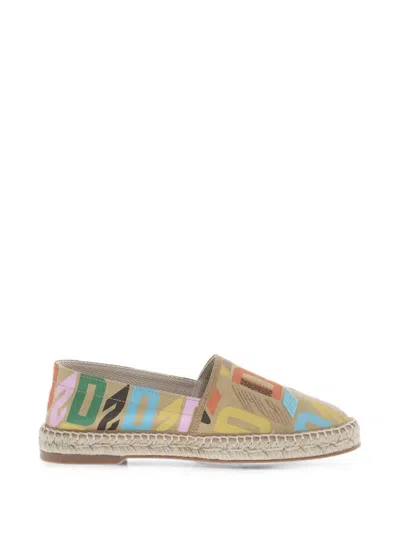 Dsquared2 Monogram Espadrilles In White