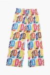 Dsquared2 Monogram Patterned Cotton Cropped Fit Pants