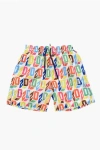 Dsquared2 Monogram Patterned Swimshorts In Multi