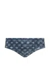 Dsquared2 Monogram Swim Briefs In Blue