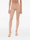 Dsquared2 Monogram-lace Tights In Brown