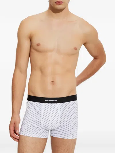 Dsquared2 Monogram-print Boxers In Purple
