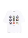 Dsquared2 Men White T-shirt With Front Print And Back Logo In Cotton Man In White
