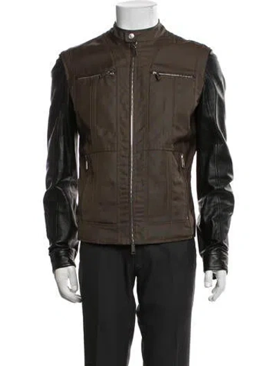 Pre-owned Dsquared2 Moto Jacket In Green