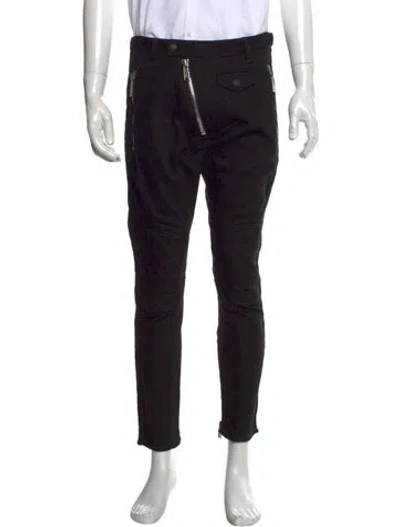 Pre-owned Dsquared2 Moto Jeans In Black
