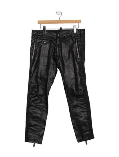 Pre-owned Dsquared2 Moto Pants In Black