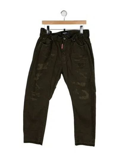Pre-owned Dsquared2 Moto Pants In Green
