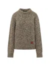Dsquared2 Mouline Pullover Sweater In Gray