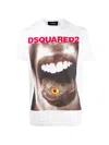Dsquared2 Mouth-print T-shirt In White