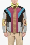 Dsquared2 Multi Fabrics Windbreaker With Hidden Hood