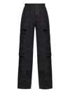 Dsquared2 Multi-pocket Cargo Trousers In Black