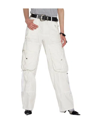 Dsquared2 Multi-pocket Cargo Trousers In White