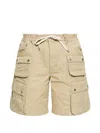 MULTI-POCKET DRAWSTRING SHORTS