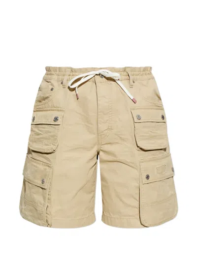 Dsquared2 Multi-pocket Drawstring Shorts In Neutral