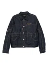 Dsquared2 Multi-pocket Panelled Denim Jacket In Blue