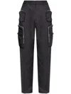 Dsquared2 Multi-pocket Tapered Trousers In Black