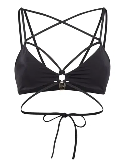 Dsquared2 Multi-strap Bikini Top In Black
