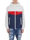 Dsquared2 Red/white/blue Shell Windproof Jacket In Multicolor