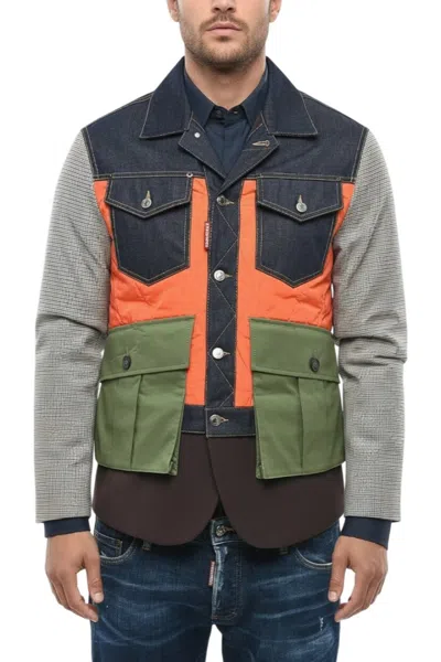 Dsquared2 Multicolor Color Block Jacket