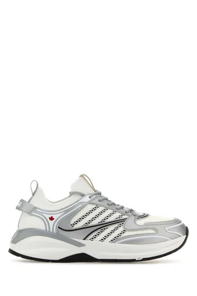 Dsquared2 Multicolor Fabric, Mesh And Rubber Dash Sneakers