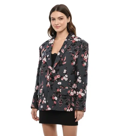 Dsquared2 Floral-jacquard Single-breasted Blazer In Fantasy