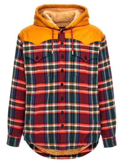 Dsquared2 Multicolor Hood Shirt Jacket